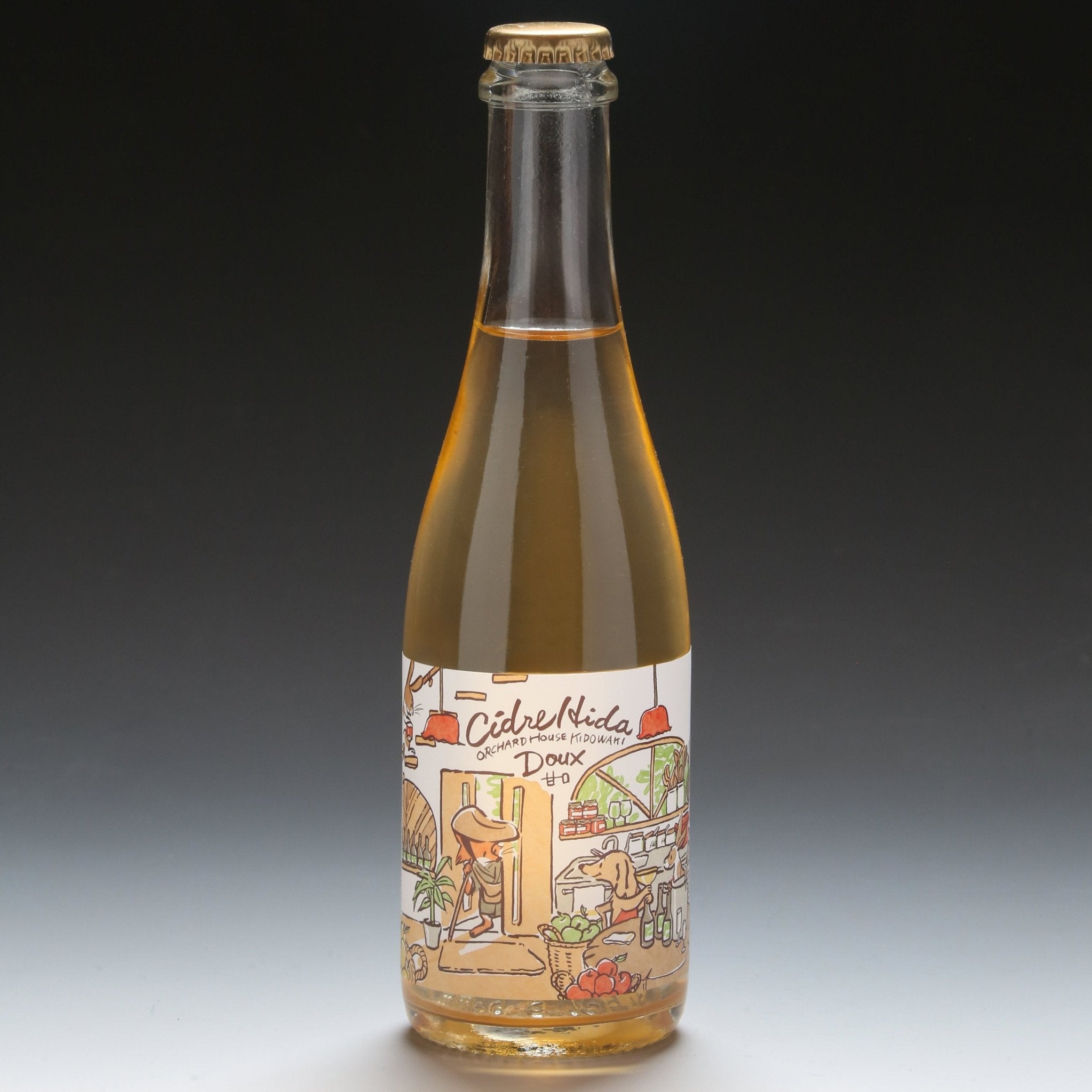 Cidre Hida（シードル飛騨）Doux・甘口　375ml・ハーフボトル - 木戸脇果樹園　オーチャードハウス