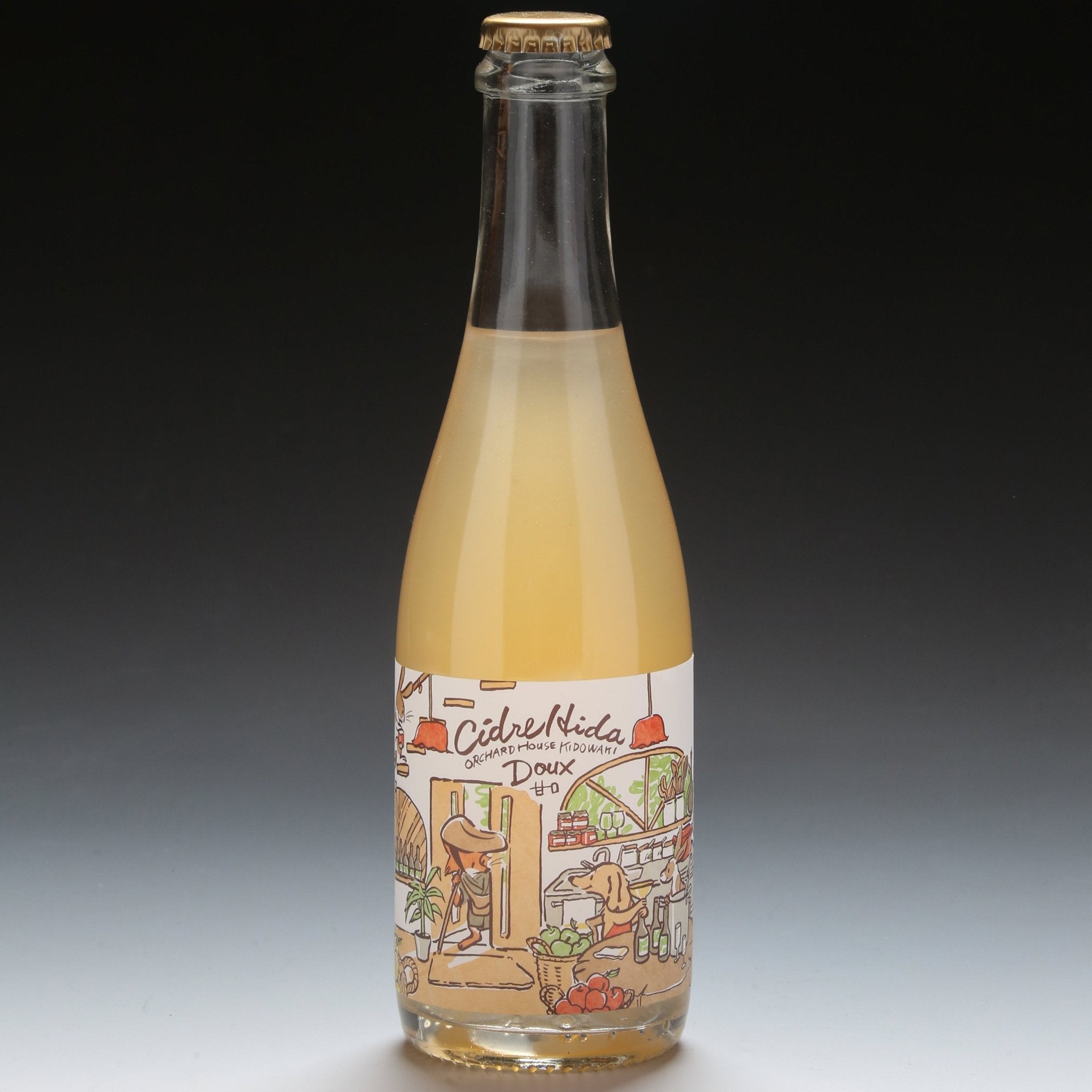 Cidre・Poiré Hida（シードル・ポワレ飛騨）　375ml・ハーフボトル 3本セット - 木戸脇果樹園　オーチャードハウス